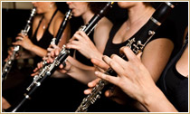 group of clarinetists