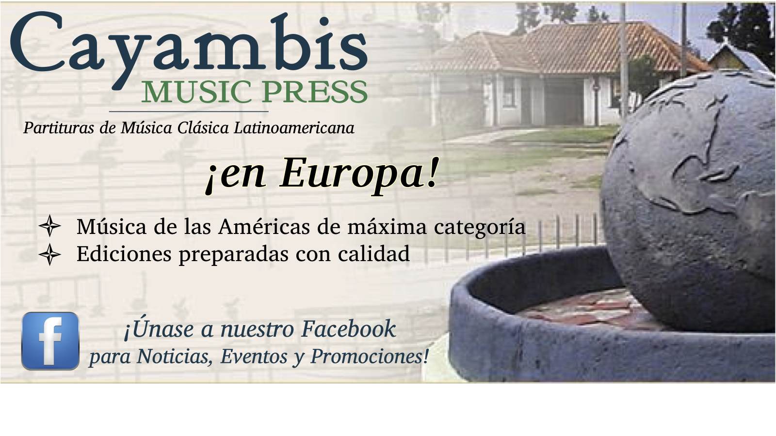 Cayambis Music Press main slide